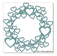 lots of hearts frame 300 x 300